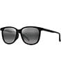 Color:Matte Black - Image 1 - Unisex Ilikea PolarizedPlus2®56mm Round Sunglasses