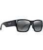Color:Shiny Black - Image 3 - Unisex Ka'olu PolarizedPlus2® 57mm Wrap Sunglasses