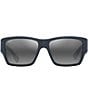 Color:Matte Blue - Image 2 - Unisex Ka'olu PolarizedPlus2® 57mm Wrap Sunglasses