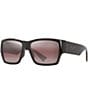 Maui Jim Unisex Ka'olu PolarizedPlus2® 57mm Square Sunglasses, Color:Shiny Brown - Image 1