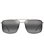 Color:Matte Titanium - Image 2 - Unisex Mikioi 54mm Aviator Polarized Sunglasses