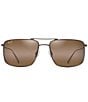 Maui Jim Unisex Mikioi 54mm Aviator Polarized Sunglasses, Color:Satin Sepia - Image 2