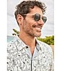 Color:Satin Sepia - Image 3 - Unisex Shark's Cove PolarizedPlus2® 55mm Navigator Sunglasses