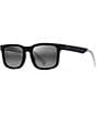Color:Matte Black - Image 1 - Unisex Stone Shack 55mm Square Sunglasses