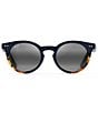 Color:Navy - Image 2 - Upside Down Falls PolarizedPlus2® Round 49mm Sunglasses