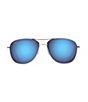 Color:Silver/Blue - Image 3 - Cliff House PolarizedPlus2® Aviator 59mm Sunglasses