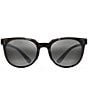 Maui Jim Unisex Wailua PolarizedPlus2® Round 49mm Sunglasses, Color:Translucent Root Beer - Image 2
