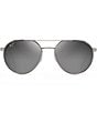Color:Grey Metal - Image 2 - Waterfront PolarizedPlus2® Round 55mm Sunglasses
