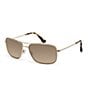 Color:Gold - Image 1 - Wiki Wiki PolarizedPlus2® Aviator 59mm Sunglasses