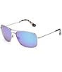 Color:Silver/Blue - Image 1 - Wiki Wiki PolarizedPlus2® Aviator 59mm Sunglasses