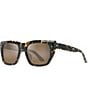 Maui Jim Women's Aloha Lane PolarizedPlus2® Square Havana 56mm Sunglasses, Color:Havana - Image 1