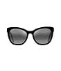 Color:Black - Image 2 - Women's Alulu Polarized Cat Eye Sunglasses