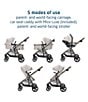 Maxi Cosi Zelia Luxe 5-in-1 Stroller & Micro Luxe Infant Car Seat Travel System, Color:New Hope Tan - Image 8