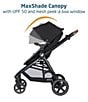 Maxi Cosi Zelia Luxe 5-in-1 Stroller & Micro Luxe Infant Car Seat Travel System, Color:New Hope Black - Image 20