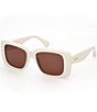 MaxMara Women´s Glimpse3 53mm Rectangle Sunglasses,Specials : American Fashion Style Bags On Sale