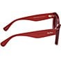 MaxMara Women's Glimpse5 50mm Butterfly Sunglasses, Color:Red/Smoke - Image 4