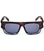MCM Unisex MW0015 54mm Two Tone Rectangle Sunglasses, Color:Black/Roviex - Image 2