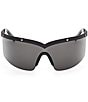 MCM Unisex MW0016 99mm Shield Sunglasses, Color:Matte Black/Smoke - Image 2