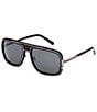 MCM Unisex MW0017 57mm Navigator Sunglasses, Color:Shiny Black/Smoke - Image 1