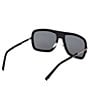MCM Unisex MW0017 57mm Navigator Sunglasses, Color:Shiny Black/Smoke - Image 5