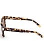 MCM Unisex MW0020 54mm Havana Square Sunglasses, Color:Havana/Roviex - Image 3