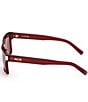MCM Unisex MW0020 54mm Square Sunglasses, Color:Shiny Bordeaux/Bordeaux - Image 3