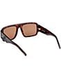 MCM Unisex MW0022 55mm Navigator Sunglasses, Color:Dark Havana/Brown - Image 4