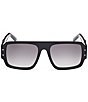 MCM Unisex MW0022 55mm Navigator Sunglasses, Color:Shiny Black/Smoke - Image 2