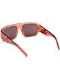 MCM Unisex MW0022 55mm Navigator Sunglasses, Color:Shiny Orange/Brown - Image 4