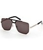 MCM Unisex MW0023 59mm Navigator Sunglasses, Color:Gold/Smoke - Image 1