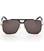 MCM Unisex MW0023 59mm Navigator Sunglasses, Color:Gold/Smoke - Image 2