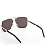 MCM Unisex MW0023 59mm Navigator Sunglasses, Color:Gold/Smoke - Image 4
