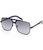 MCM Unisex MW0023 59mm Navigator Sunglasses, Color:Matte Dark Ruthenium/Smoke - Image 1