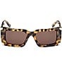 MCM Women's MW0007 52mm Tortoise Rectangle Sunglasses, Color:Blonde Havana/Brown - Image 2
