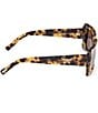 MCM Women's MW0007 52mm Tortoise Rectangle Sunglasses, Color:Blonde Havana/Brown - Image 4