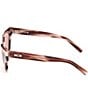 MCM Women's MW0010 54mm Monogram Logo Cat Eye Sunglasses, Color:Pink/Bordeaux - Image 2