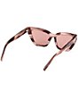 MCM Women's MW0010 54mm Monogram Logo Cat Eye Sunglasses, Color:Pink/Bordeaux - Image 5
