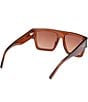 MCM Women's MW0011 55mm Rectangle Sunglasses, Color:Shiny Light Brown/Brown - Image 5
