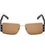 MCM Women's MW0012 55mm Rectangle Sunglasses, Color:Gold/Roviex - Image 2