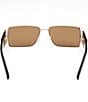 MCM Women's MW0012 55mm Rectangle Sunglasses, Color:Gold/Roviex - Image 6