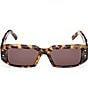 MCM Women's MW0013 53mm Tortoise Rectangle Sunglasses, Color:Blonde Havana/Brown - Image 2
