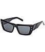 MCM Women's MW0021 52mm Cat Eye Sunglasses, Color:Shiny Black/Smoke - Image 1