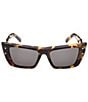 MCM Women's MW0021 52mm Havana Cat Eye Sunglasses, Color:Blonde Havana/Smoke - Image 2