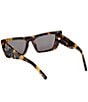 MCM Women's MW0021 52mm Havana Cat Eye Sunglasses, Color:Blonde Havana/Smoke - Image 4