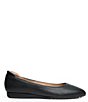 Color:Black - Image 2 - Adaria Perforated Leather Flats