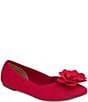 Me Too Avani Stretch Knit Floral Detail Ballet Flats - Image 1