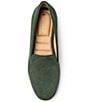Color:Forest - Image 5 - Brea Suede Smoking Slip-On Flats
