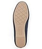 Color:Navy Textured Snake - Image 6 - Brea Textured Snake Suede Smoking Slip-Ons