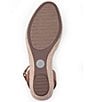 Color:Natural Linen Elastic - Image 6 - Nikkie Elastic Closed Toe Ankle Strap Wedge Espadrilles