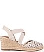 Me Too Shiney Eyelet Espadrille Wedge Sandals - Image 2